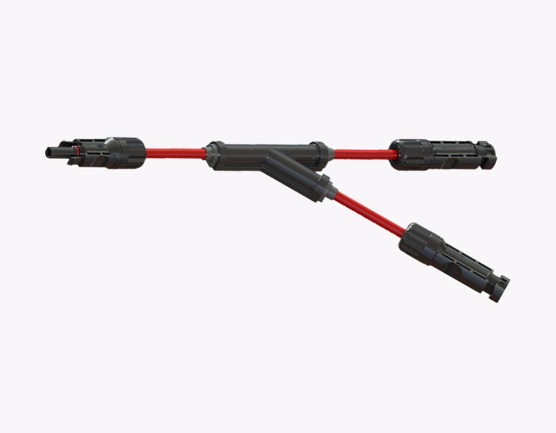 Solar Connectors Y Branch 1 to 2 Parallel Adapter Cable (R-type)